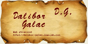 Dalibor Galac vizit kartica